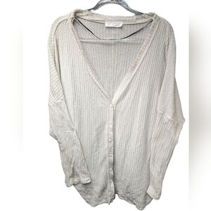 Double Zero Waffle Knit Cardigan Sz 2XL